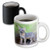3dRose Gray Fox Magic Transforming Mug, 11-Ounce