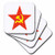 3dRose cst_159598_3 Soviet Star. Soviet Union. Communism-Ceramic Tile Coasters, Set of 4