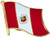 EagleEmblems P09586 PIN-Peru (Flag) (1'')