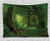 Forest Decor Tapestry by Ambesonne, Enchanted Woodland Foliage in Deep Tropical Jungle at Southeast Asian Landscape, Wall Hanging for Bedroom Living Room Dorm, 80WX60L Inches, Green
