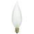 Sunlite 25CFF/32/CD2 Incandescent 25-Watt, Candelabra Based, Chandelier Bulb, Flame Tip, Frost, Carded 2-Pack