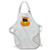 3dRose Halloween Cute Kitty in Pumpkin - Full Length Apron, 22 by 30-Inch, White, with Pockets (apr_131149_1)