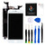 For iPhone 6S Plus Screen Replacement Kit White 5.5" LCD Display iPhone 6S Plus Replacement Touch Screen Digitizer Full Assembly with Front Camera+ Earpiece+ Repair Tools Kit+ Screen Protector (White)