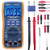 Kuman Digital Multimeter, True RMS 6000 Counts Multimeters Manual and Auto Ranging, Measures Voltage, Current, Resistance, Continuity, Capacitance, Frequency; Tests Diodes, Transistors, Temperature