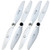 XOAR 9450 White Wood RC Quadcopter Self-Tightening Propellers 2CW/2CCW with Adapters for DJI Phantom 4, Phantom 3 Standard, Advanced, Professional, Phantom 2 Vision, E300 Upgrade (2 Pairs) (White)