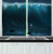 Ambesonne Ocean Kitchen Curtains, Small Boat Being Captured by a Large Wave Seastorm Tsunami Marine Aquatic Theme, Window Drapes 2 Panels Set for Kitchen Cafe, 55W X 39L Inches, Dark Blue White