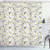 Ambesonne Yellow Shower Curtain, Pattern with Bees and Chamomile Daisy Flowers in Flourishing Meadow Nature, Cloth Fabric Bathroom Decor Set with Hooks, 75" Long, Yellow White