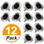 FYUFYUI [12 Pack Solar Disk Lights, 8LED Solar Garden Light Solar Powered Pathway Lights Ground Light Solar Patio Lawn Lights Landscape Lighting for Yard Walkway Outdoor Waterproof (12)