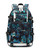 AGOWOO Men Women Teens Tie Dye High School Backpack Bookbag with USB Charging Port