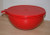 Tupperware Large Thatsa Mixing Bowl RED with RED Seal 32 Cup New