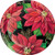 Creative Converting 332132case Posh Poinsettia Dessert Plates, One Size, Multicolor