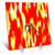 3dRose LLC Flames Fire Desk Clock, 6 by 6-Inch