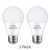 UNITEDLUX A19 LED Light Bulb 60 Watt Equivalent, Warm White 3000K, 810 Lumens, E26 Medium Screw Base, Efficient 10W Non Dimmable LED Bulbs (2 Pack)