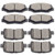 SCITOO Ceramic Disc Brake Pads Set fit 2003-2008 Honda Pilot