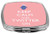 Rikki Knight Compact Mirror, Keep Calm and Twitter On Light Pink