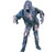 FunWorld Men's Complete 3D Zombie Costume, Grey, One Size