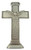 Confirmation Cross Pewter Standing with Holy Spirit Dove for Sponsor, 5 1/2 Inch