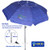 AMMSUN Beach Umbrella, 7ft with Tilt Separate Sand Anchor Aluminum Pole, Portable UV 100+ Protection Beach Umbrella with Carry Bag for Outdoor Patio Navy Blue