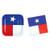 Beistle Texas Plates and Luncheon Napkins, bundle of 24