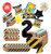 Mayflower Products Construction 2nd Birthday Party Supplies 8 Guest Big Dig Decoration Kit and Bulldozer Balloon Bouquet