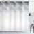 Ambesonne Grey Shower Curtain, Blur Poster Display with Simplistic Square Shapes Contemporary Mosaic Optic Illusion Print, Cloth Fabric Bathroom Decor Set with Hooks, 84" Long Extra, White Grey