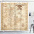 Ambesonne Island Shower Curtain, Old Antique Treasure Map with Details Retro Color Adventure Sailing Pirate Print, Cloth Fabric Bathroom Decor Set with Hooks, 84" Long Extra, Cream