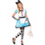 AMSCAN Alice Halloween Costume for Girls, Extra Large, with Included Accessories