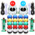 Fosiya 2 Player LED Arcade Joystick Buttons Kit for Arcade PC Game Controllers Mame Raspberry Pi Retro Controller (Mixed Colors Kit)