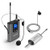 Hotec UHF Wireless Headset Microphone/Lavalier Lapel Mic with Bodypack Transmitter and Mini Rechargeable Receiver 1/4" Output, For Live Performances, Support Phone