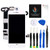 for iPhone 8 Plus Screen Replacement Kit White 5.5" LCD Display for iPhone 8 Plus Replacement Touch Screen Digitizer Full Assembly + Front Camera + Earpiece + Repair Tools + Screen Protector (White)