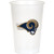 Creative Converting Officially Licensed NFL Printed Plastic Cups, 96-Count, 20-Ounce, Los Angeles Rams