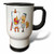 3dRose Silly Artist Painter Painting Fruit Cartoon Travel Mug, Stainless Steel, 14-Ounce