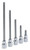 Genius Tools 408+7125 1/2" Dr. T-25 Tamperproof Star Bit Socket, 55Mml