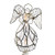 Kurt Adler 10-Light Capiz Wire Angel Treetop