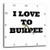 3dRose dpp_183670_1 I Love to Burpee-Wall Clock, 10 by 10-Inch