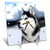 3dRose Siberian Husky Desk Clock, 6 by 6-Inch
