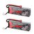 GOLDBAT 2S Lipo Battery, 6200mAh 7.4V 50C RC Battery 2 Pack Hard Case with Deans Plug for RC Evader BX Car RC Truck RC Truggy RC Heli Airplane Drone