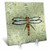 3dRose dc_29712_1 Dragonfly on Beige-Desk Clock, 6 by 6-Inch
