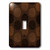 3dRose lsp_152254_1  Contemporary Light and Dark Brown Large Mums Flower Pattern Single Toggle Switch
