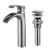 Senlesen Tall Waterfall Spout Single Handle Commercial Bathroom Sink Vessel Faucet Basin Mixer Tap with Pop Up Drain Brushed Nickel