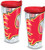 Tervis 1105360 NHL Calgary Flames Colossal Tumbler with Wrap and Red Lid 2 Pack 24oz, Clear