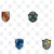 RoomMates Harry Potter House Crest Peel and Stick Wallpaper