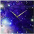 3dRose DPP_112992_2 Cool Outer Space Stars and Planets Dark Blue Design-Science Fiction Sci-Fi Geek Astronomy Nerd-Wall Clock, 13 by 13-Inch