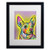 Listening by Dean Russo, White Matte, Black Frame 16x20-Inch