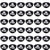 36 Packs Pirate Eye Patch Black Felt Pirate Captain Eye Patches Skull Crossbones for Children Party Favors and Costume Prop