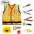 Mizzuco Kids Construction Worker Costume for Halloween Role Play Worker Play Pretend Costume with Accessories 10pcs Yellow