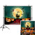 Allenjoy 7x5ft Happy Halloween Party Backdrop Full Moon Night Bat Tree Pumpkin Lanterns Kids Children Castle Party Photo Booth Background