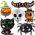 Halloween Decorations, Foil Balloons, Giant 6pcs Mylar Foil Balloon Set, Ghost Bat Skeleton Black Cat Pumpkin, Party Supplies Halloween Decorations, Foil Balloons, Giant 6pcs Mylar Foil Balloon Set, Ghost Bat Skeleton Black Cat Pumpkin, Party Supplies