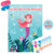 Pin The Tail On The Mermaid Game Large Mermaid Poster Under the Sea Party Games For Kids Mermaid Party Supplies