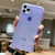 iPhone 11 Clear Case,Matte Shock-Absorption Bumper Edge Silicone TPU Soft Gel Phone Cover for Apple iPhone 11 6.1" (2019) - Clear Purple